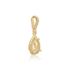 ITI NYC Pear Shape Three Prong Halo Pendant in 14K Gold (6.00 x 4.00 mm - 12.00 x  8.00 mm)