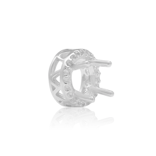 Load image into Gallery viewer, ITI NYC Round Four Prong Double Halo in 14K Gold (3.00 mm - 12.20 mm)
