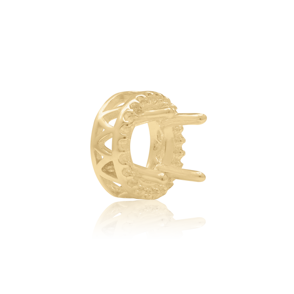 ITI NYC Round Four Prong Double Halo in 14K Gold (3.00 mm - 12.20 mm)