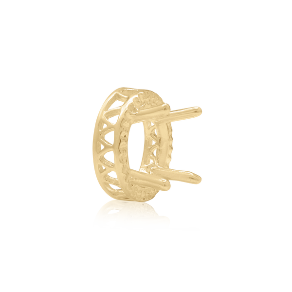 ITI NYC Round Four Prong Double Halo in 14K Gold (3.00 mm - 12.20 mm)