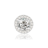 ITI NYC Round Four Prong Double Halo in Sterling Silver (3.00 mm - 8.75 mm)