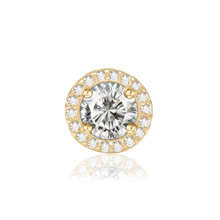 Load image into Gallery viewer, ITI NYC Round Four Prong Double Halo in 14K Gold (3.75 mm - 12.25 mm)
