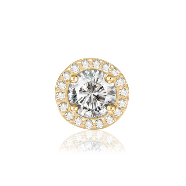 ITI NYC Round Four Prong Double Halo in 14K Gold (3.00 mm - 12.20 mm)