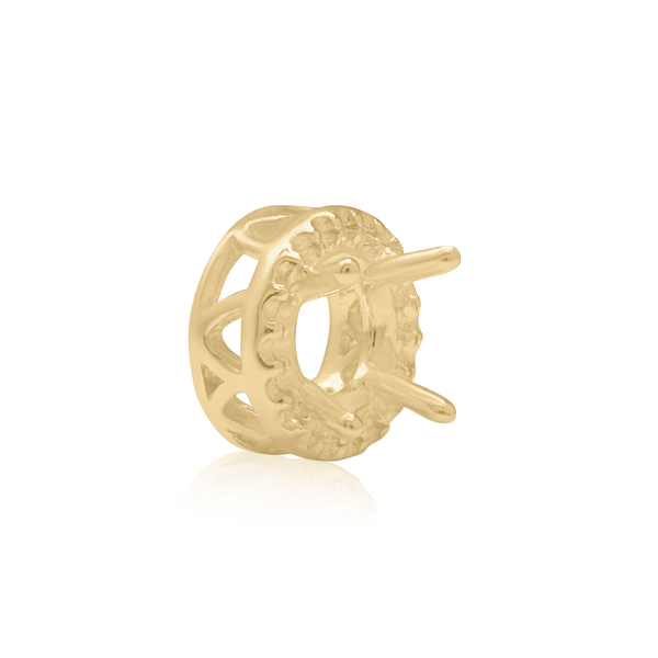 ITI NYC Round Four Prong Double Halo in 14K Gold (3.00 mm - 12.20 mm)