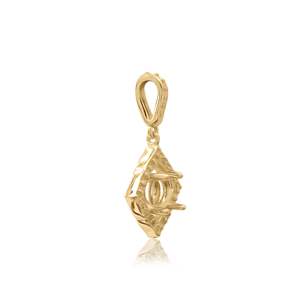 ITI NYC Round Pendant in 14K Gold (5.20 mm - 8.00 mm)