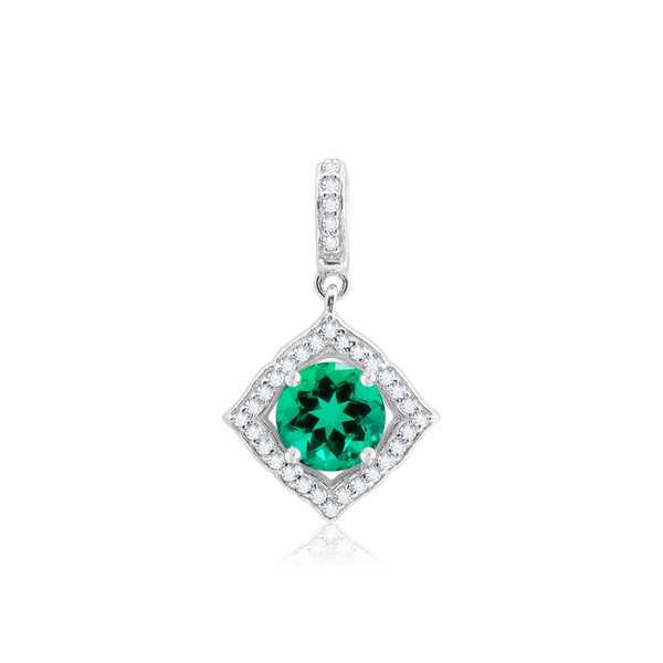 ITI NYC Round Pendant in Sterling Silver (5.20 mm - 8.00 mm)