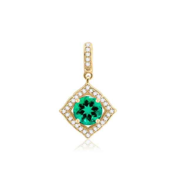 ITI NYC Round Pendant in 14K Gold (5.20 mm - 8.00 mm)