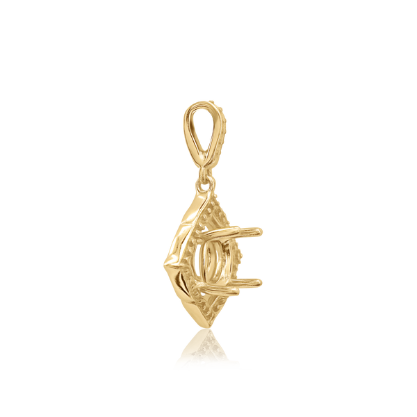 ITI NYC Round Pendant in 14K Gold (5.20 mm - 8.00 mm)