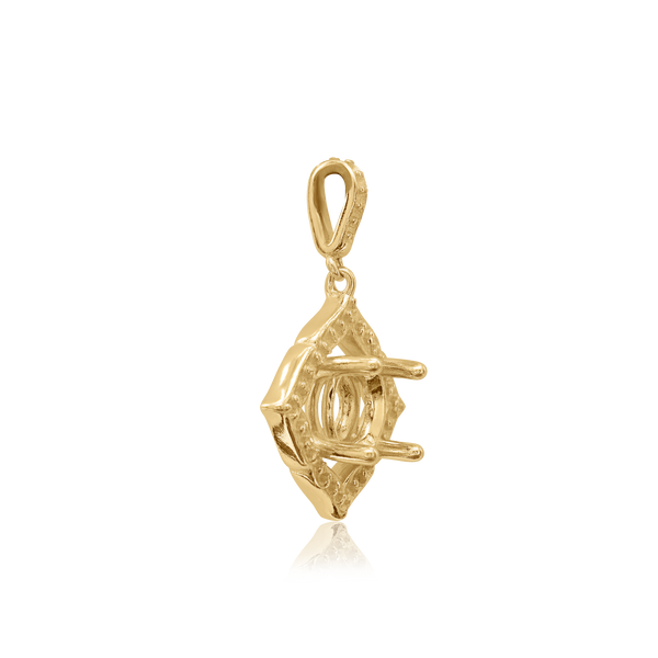 ITI NYC Round Pendant in 14K Gold (5.20 mm - 8.00 mm)