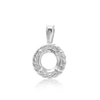 ITI NYC Round Rope Pendant in Sterling Silver (4.00 mm - 10.00 mm)