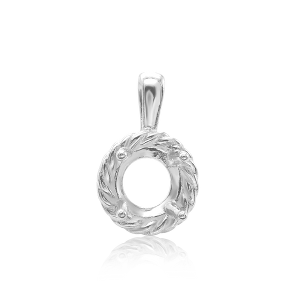 ITI NYC Round Rope Pendant in Sterling Silver (4.00 mm - 10.00 mm)