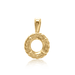 ITI NYC Round Rope Pendant in 14K Gold (4.00 mm - 12.00 mm)