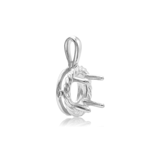 ITI NYC Round Rope Pendant in 14K Gold (4.00 mm - 12.00 mm)