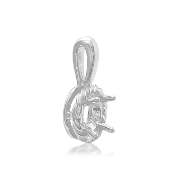 ITI NYC Round Rope Pendant in Sterling Silver (4.00 mm - 12.00 mm)