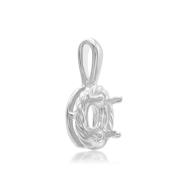 ITI NYC Round Rope Pendant in Sterling Silver (4.00 mm - 12.00 mm)
