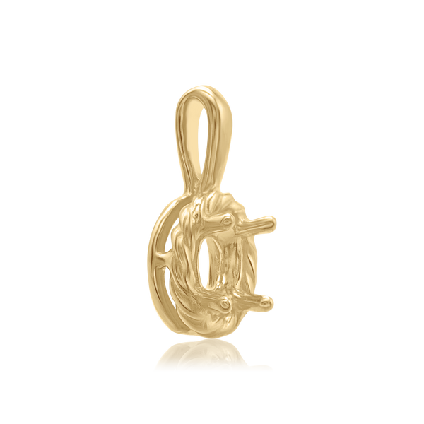 ITI NYC Round Rope Pendant in 14K Gold (4.00 mm - 12.00 mm)