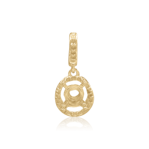 ITI NYC Round Four Prong Halo Pendant in 14K Gold (4.00 mm - 12.00 mm)