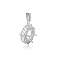 Load image into Gallery viewer, ITI NYC Round Decorative Four Prong Pendant in 14K Gold (5.20 mm - 12.00 mm)
