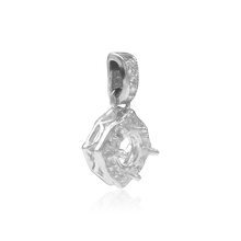 Load image into Gallery viewer, ITI NYC Round Decorative Four Prong Pendant in 14K Gold (5.20 mm - 12.00 mm)
