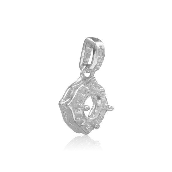 ITI NYC Round Decorative Four Prong Pendant in 14K Gold (5.20 mm - 12.00 mm)