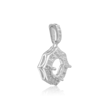 Load image into Gallery viewer, ITI NYC Round Decorative Four Prong Pendant in 14K Gold (5.20 mm - 12.00 mm)
