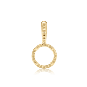 ITI NYC Round Four Prong Halo Pendant in 14K Gold (4.50 mm - 8.00 mm)