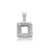 ITI NYC Square Fancy Pendant in Sterling Silver (4.00 mm - 10.00 mm)