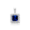 ITI NYC Square Fancy Pendant in Sterling Silver (4.00 mm - 10.00 mm)