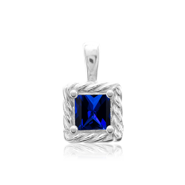 ITI NYC Square Fancy Pendant in Sterling Silver (4.00 mm - 10.00 mm)
