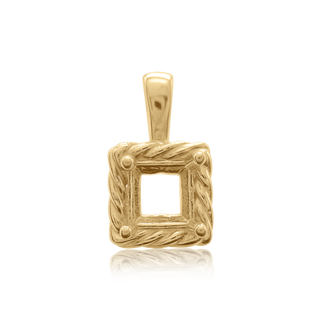 ITI NYC Square Fancy Pendant in 14K Gold (4.00 mm - 10.00 mm)