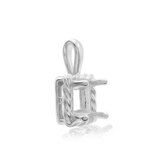 ITI NYC Square Fancy Pendant in Sterling Silver (4.00 mm - 10.00 mm)