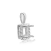 ITI NYC Square Fancy Pendant in Sterling Silver (4.00 mm - 10.00 mm)