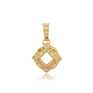ITI NYC Square Cluster Pendant in 14K Gold (4.00 mm - 10.00 mm)