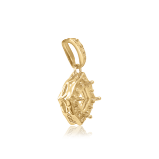 ITI NYC Square Cluster Pendant in 14K Gold (4.00 mm - 10.00 mm)