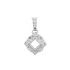 ITI NYC Square Cluster Pendant in Sterling Silver (4.00 mm - 10.00 mm)