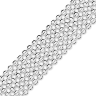 Bulk / Spooled Multi-Row Bead Chain in Sterling Silver (6.00 mm - 9.00 mm)