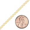 Bulk / Spooled Mariner Chain in 14K & 18K Yellow Gold (1.80 mm - 4.50 mm)