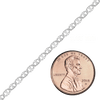Bulk / Spooled Mariner Cable Chain in Sterling Silver (2.60 mm - 6.10 mm)