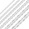 Bulk / Spooled Mariner Curb Chain in Sterling Silver (2.30 mm - 7.80 mm)