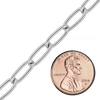 Bulk / Spooled Medium Elongated Cable Chain in Sterling Silver (1.80 mm - 5.40 mm)