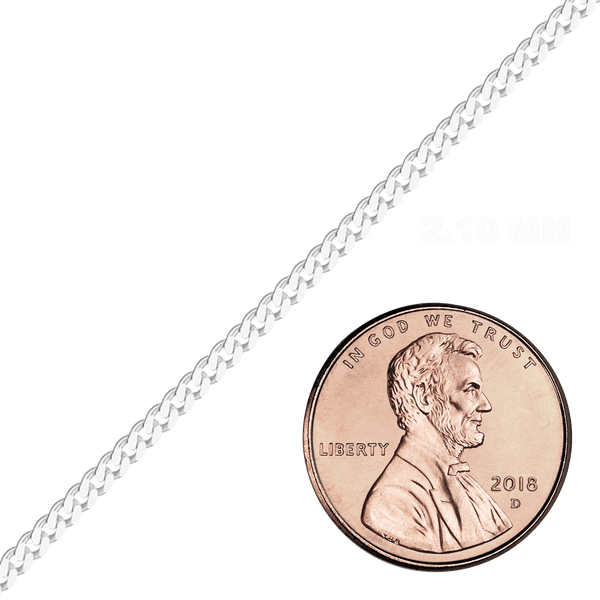 Bulk / Spooled Classic Curb Chain in Sterling Silver (1.00 mm - 11.00 mm)