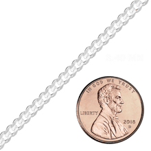 Load image into Gallery viewer, Bulk / Spooled Classic Curb Chain in Sterling Silver (0.90 mm - 10.30 mm)
