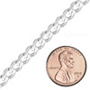 Bulk / Spooled Classic Curb Chain in Sterling Silver (1.00 mm - 11.00 mm)