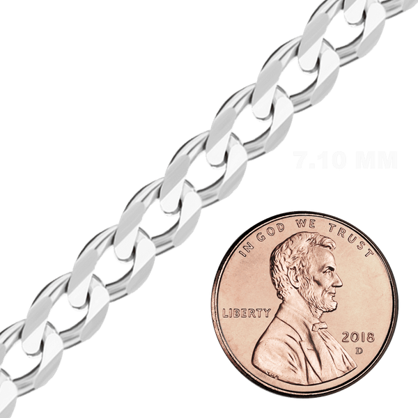 Bulk / Spooled Classic Curb Chain in Sterling Silver (1.00 mm - 11.00 mm)