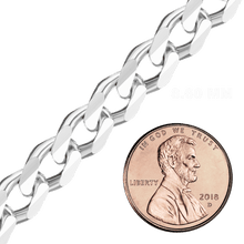 Load image into Gallery viewer, Bulk / Spooled Classic Curb Chain in Sterling Silver (0.90 mm - 10.30 mm)
