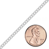 Bulk / Spooled Medium Round Curb Chain in Sterling Silver (1.20 mm - 6.40 mm)