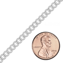 Load image into Gallery viewer, Bulk / Spooled Medium Round Curb Chain in Sterling Silver (0.80 mm - 4.90 mm)
