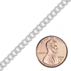 Bulk / Spooled Medium Round Curb Chain in Sterling Silver (1.20 mm - 6.40 mm)