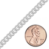 Bulk / Spooled Medium Round Curb Chain in Sterling Silver (1.20 mm - 6.40 mm)