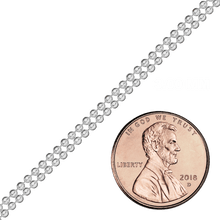 Load image into Gallery viewer, Bulk / Spooled Multi-Row Bead Chain in Sterling Silver (2.00 mm - 3.00 mm)
